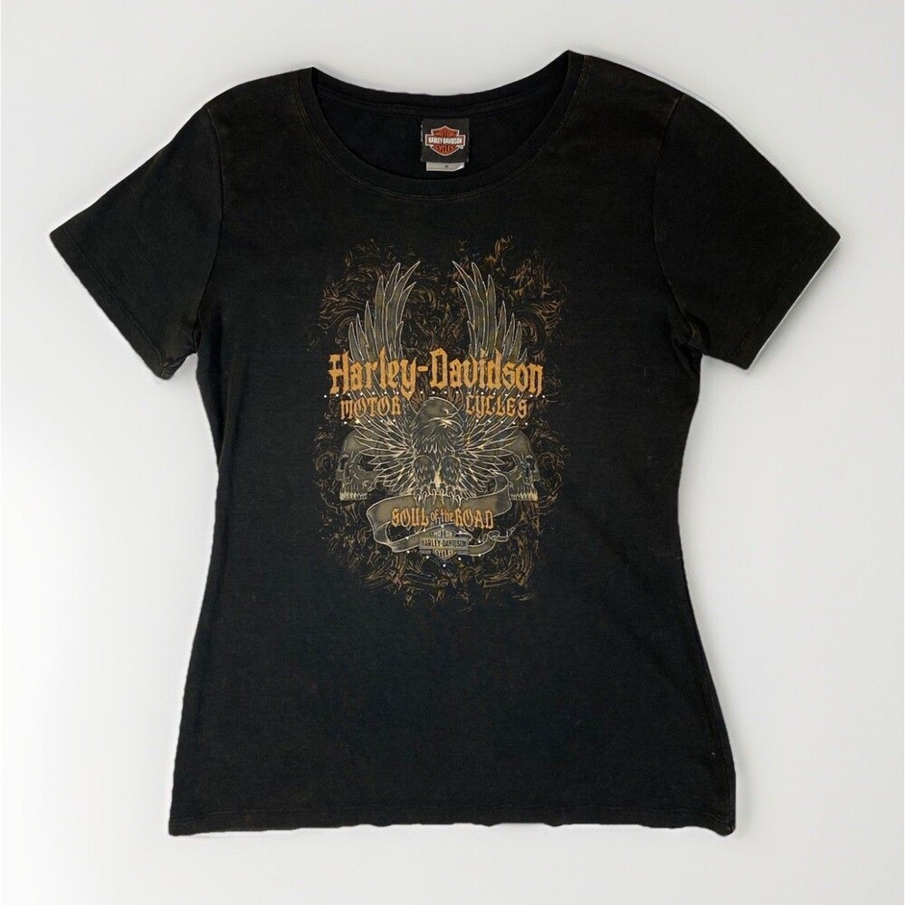 Harley Davidson Women’s Black Short Sleeve Graphic Tee M